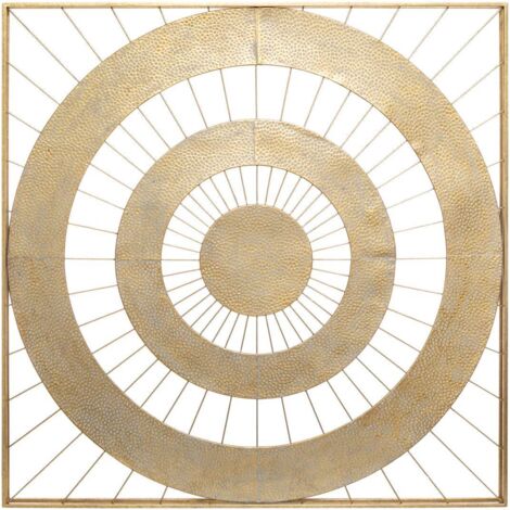 Wanddekoration Louise goldfarben - Metall 90 × 90 cm
