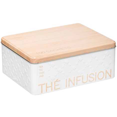 Würfelzuckerdose Metall Scandinavian Nature Weiß - Five Simply Smart 20x13cm