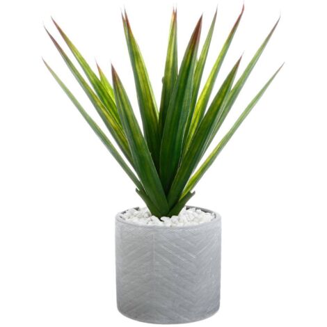 Künstliche Aloe Vera - Keramiktopf - H48 cm
