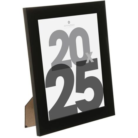 Fotorahmen Lise - Holz und Glas - schwarz - 20x25 cm