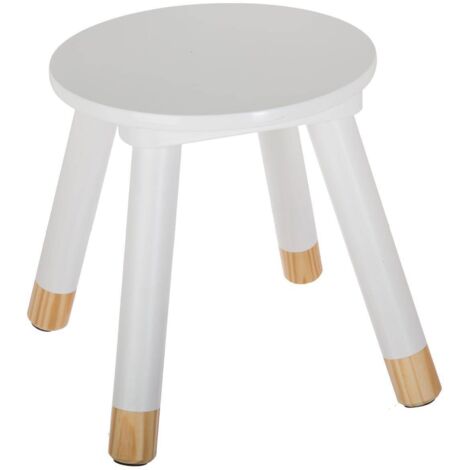 Kinderhocker Douceur - weiß H 27 cm