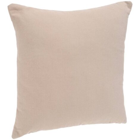 Kissen mit abnehmbarem Bezug aus Baumwolle - beige - 38x38 cm