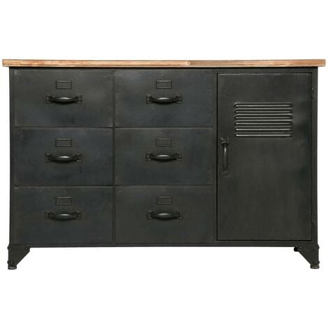 Kommode Torof - Metall und Holz - Atmosphera créateur d'intérieur