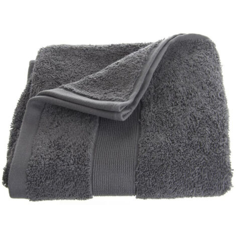 Handtuch Essentiel - 450 g/m² Baumwolle - anthrazitgrau 50 × 90 cm