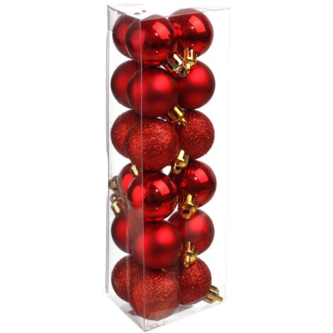 18 Kugeln D.3cm rot - Feeric lights & christmas