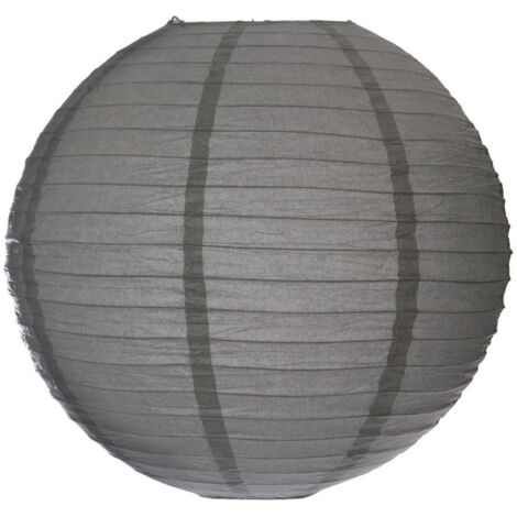 Laterne Kugel Papier D45cm - Dunkelgrau