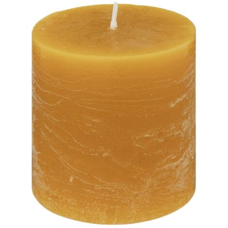 Rustikale Kerze - gelb - 220 g