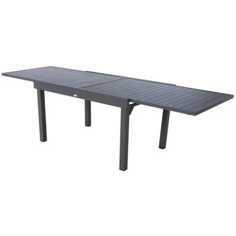 Ausziehbarer Gartentisch Piazza in Graphitgrau - 10 Plätze - Hespéride