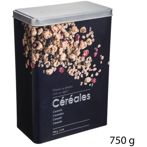 Müslidose 750g metall black edition schwarz  - 5five