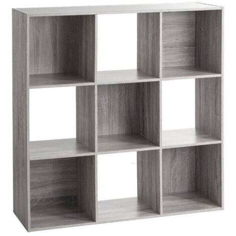 Regal mit 9 fächern mix n modul mit grauem eicheneffekt - 5five