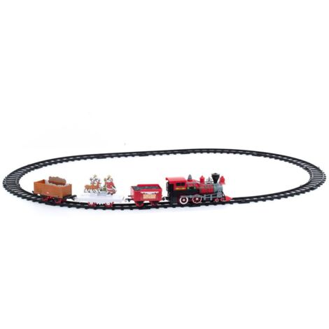 XXL Weihnachtszug 210cm Mit Santa, Schneemann LED`s 14 Watt