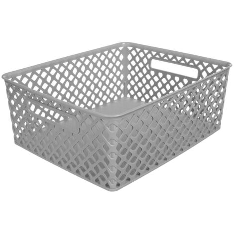 Plastikkorb 11l folk grau - 5five