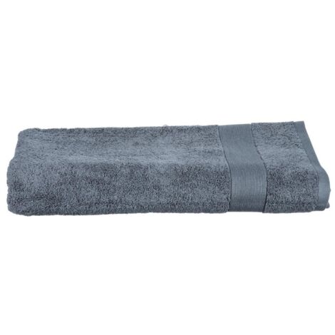 Badetuch Essentiel - 450 g/m² Baumwolle - anthrazitgrau 100 × 150 cm