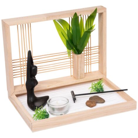 ZenGarten Yoga Kiefer 24x17x19 cm Atmosphera