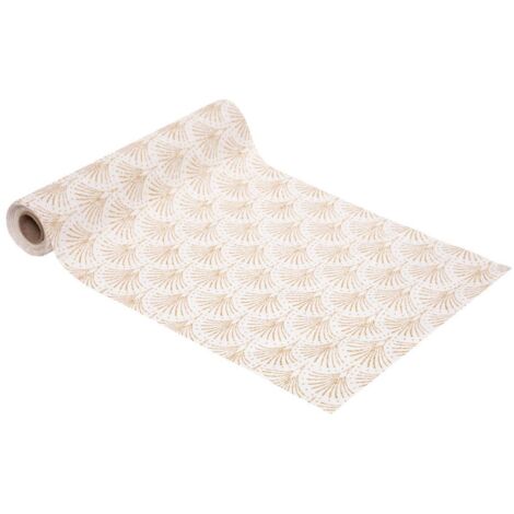 Stoff Palmette 28x300cm gold - Feeric lights & christmas