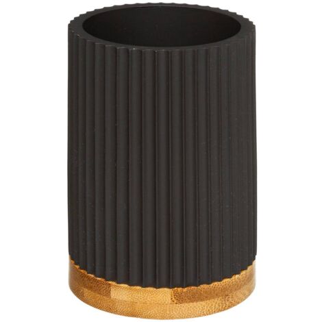 Zahnbürstendose modern color schwarz  - 5five