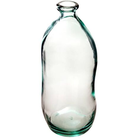 Vase Dame Jeanne - recyceltes Glas - transparent H 35 cm