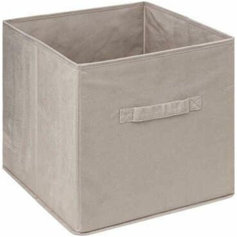 Regalbox 31x31cm Samt beige
