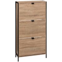 Schuhschrank mit 3 schubladen aliaj in eiche natur effekt - 5five