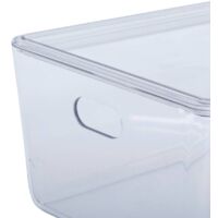 5five Aufbewahrungsbox Selena – Rechteckig, Aus Bambus & Polystyrol, Transparent, Für Schmuck Oder Kosmetik