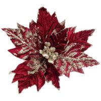 Sujet Weihnachtsstern D.25cm rot gold - Feeric lights & christmas