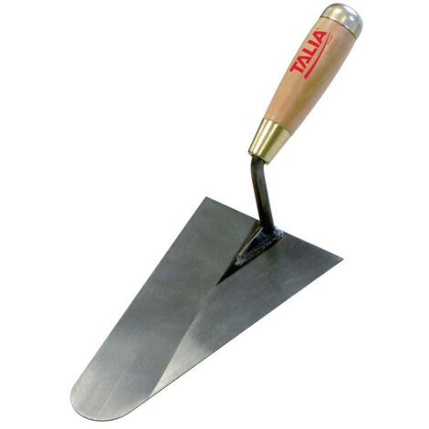 Truelle Lisseuse Bout Rond Soudée 22cm Manche Bois - Taliaplast - 430803 (1/2)