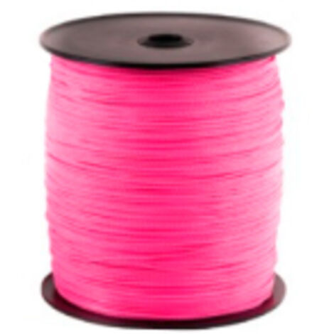 Levac – Cordage polypropylène tréssé fluo rose 1000m – Résistant aux UV – Pour chantiers humides – Charge maximale 150kg (1/2)