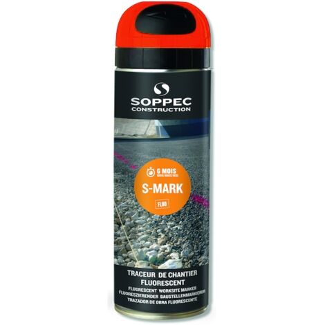 Traceur chantier fluorescent SOPPEC S MARK Orange
