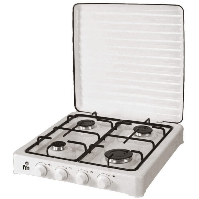 Cocina de gas 4 quemadores con tapa para exterior (FM HG-400)