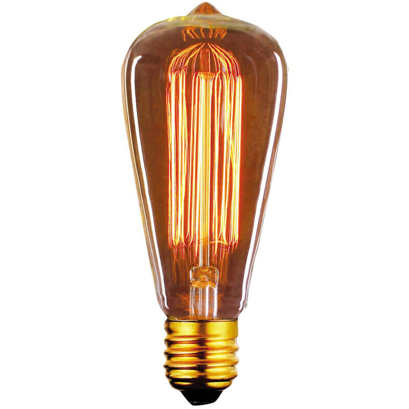 Bombilla LED vintage pera E27 5W 400Lm ámbar regulable - Bombillas