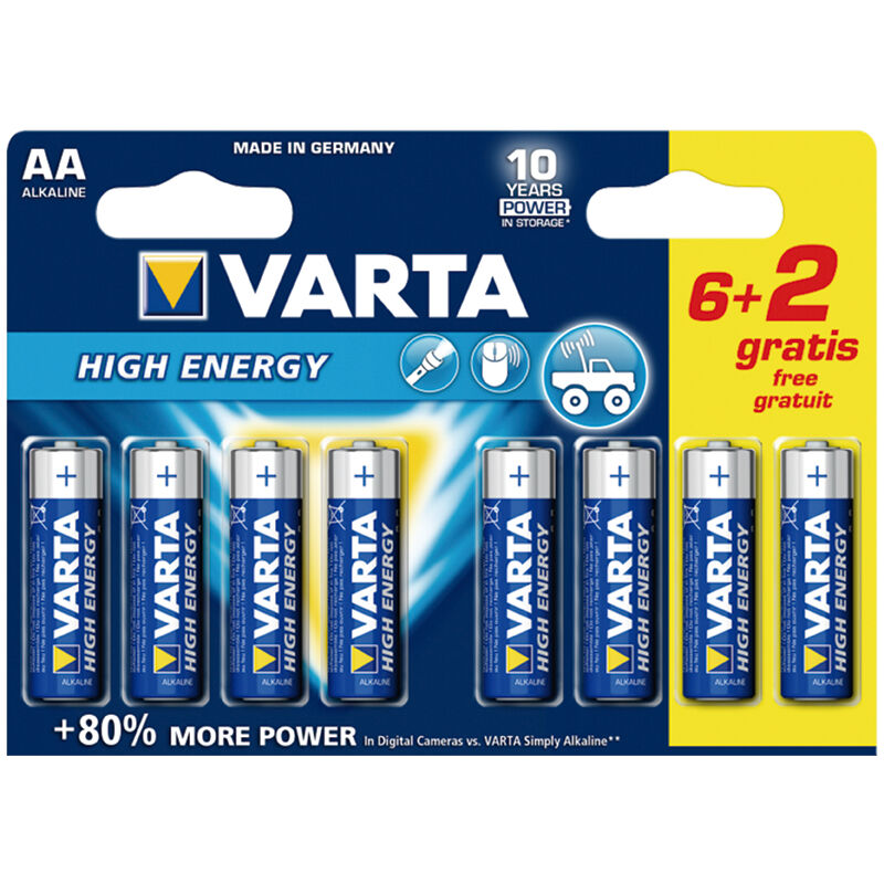 PILA ALC.4906-LR-06 AA BLISTER(6+2)VARTA