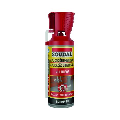 Espuma relleno base poliuretano cánula 750ml Soudal > adhesivos > espumas  de poliuretano
