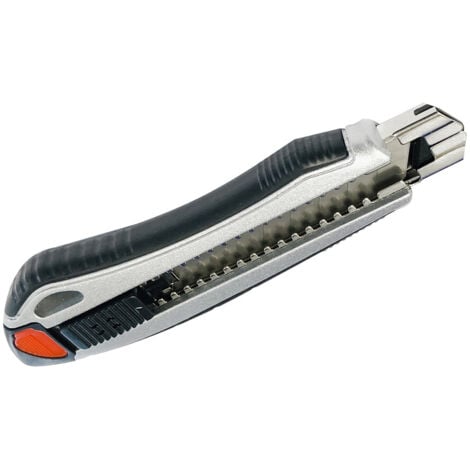 Cutter metálico profesional con 5 cuchillas de recambio (Electro DH 46.406)  (Blíster)