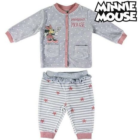 Ensemble De Vetements Minnie Mouse Bebe Bleu Lila