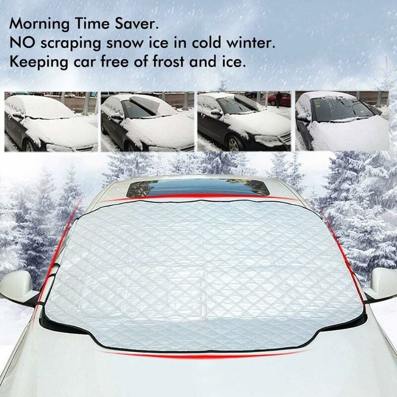 Car Front Windshield Cover Winter Sun Snow Ice Cover Dustproof Anti-frost  Anti-fog UV Protection Snow Cover Car Accessories