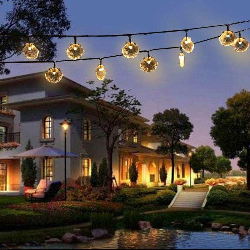 LangRay Solar LED String Lights with 30 Warm White LEDs For