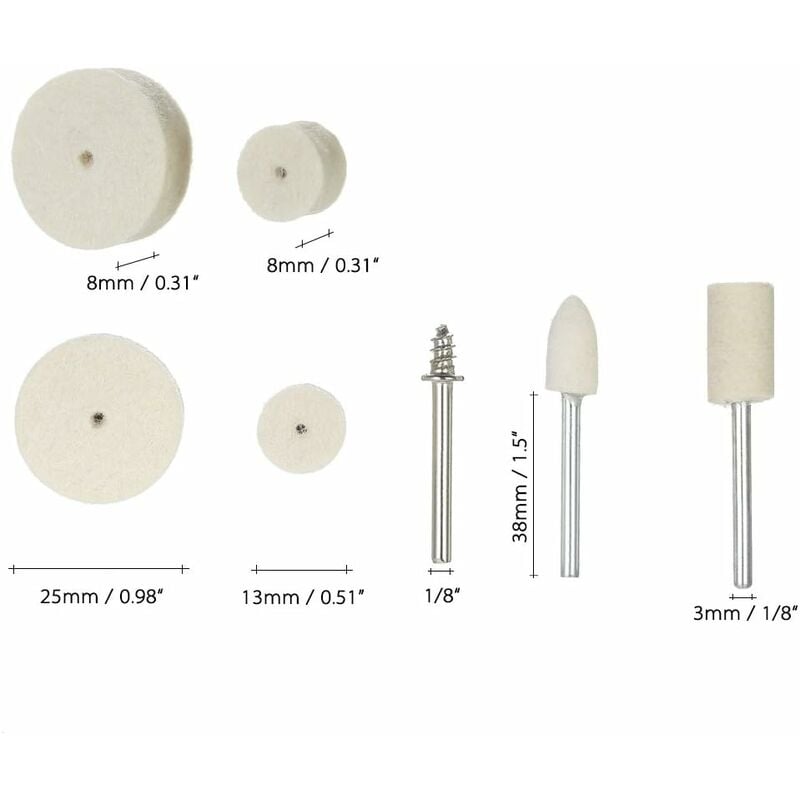 Dremel 1/2 in. Polishing Wheel for Hard Plastics and Various Metals (2-Pack)
