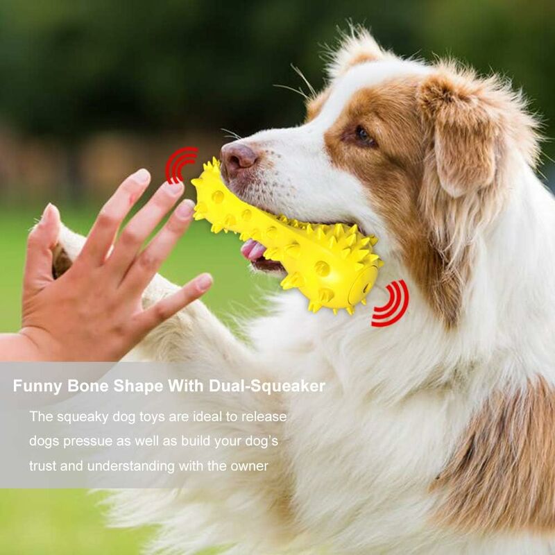 1pc Dog Sound Toy Plush Self-playing Distraction Resistant To Bite