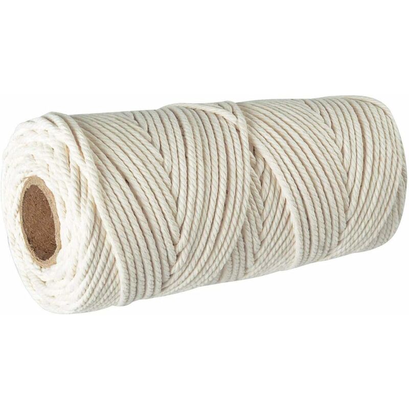 Huge 9 Mm Cotton Clothesline Rope for Craft Braided Cotton 