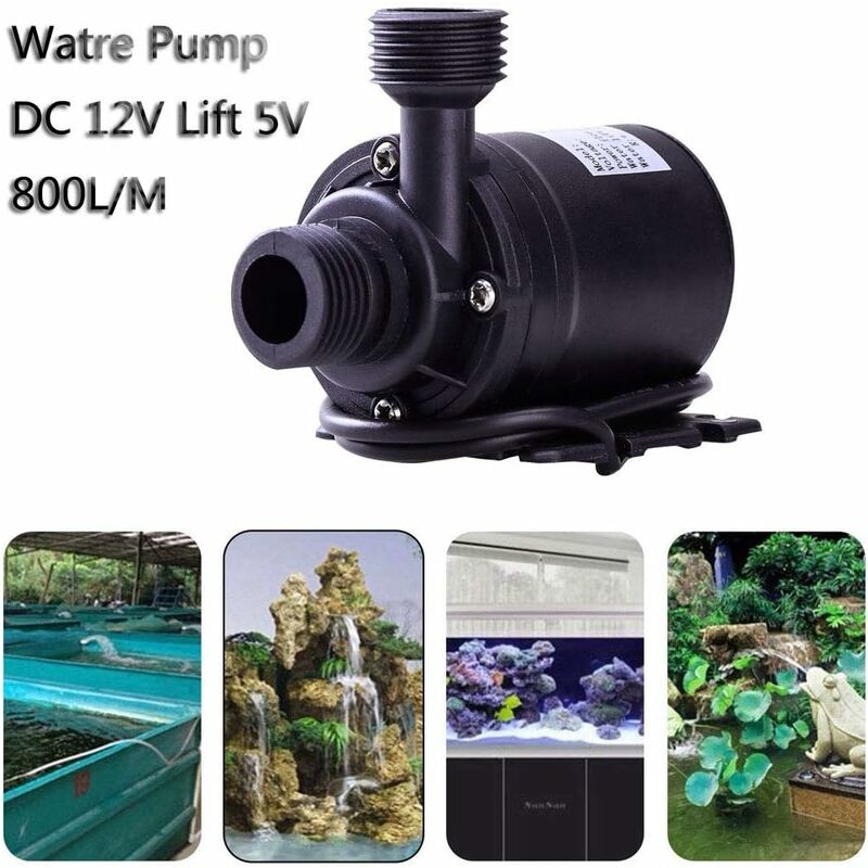 DC 12 V Water Pump Submersible 800l/h 5 m Broom for Movement Solar