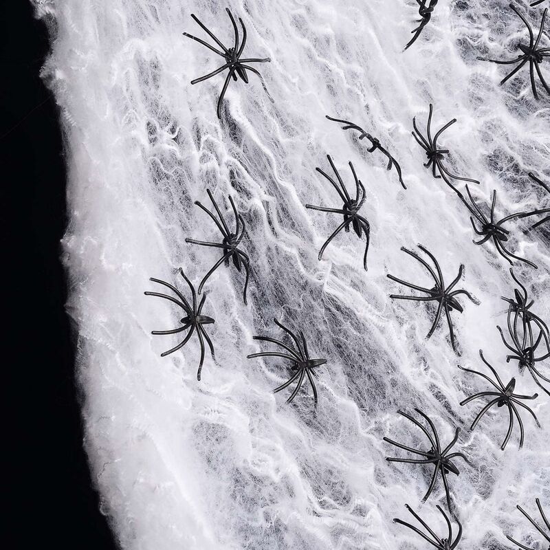 Creative 1 Set Halloween Spider Web with Fake Spiders Large Realistic Super  Stretch Webs Halloween Decorations Party Supplies Halloween Supplies 100g