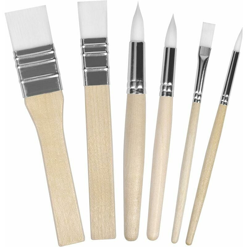 Pcs Paint Brushes, Six Sizes Artist Paint Brush Set Art Paint Brush Oil Painting  Acrylic Paint Brush, Paint Brushes Set Paint Brush for Beginner Artist Kid