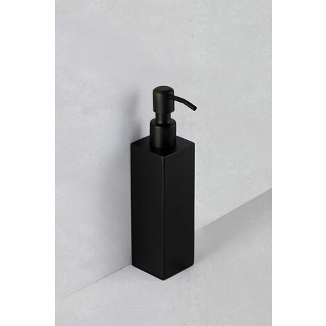 Black bathroom 2024 soap dispenser