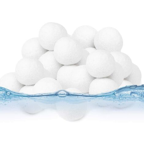 LangRay Filter Balls 700g, Pool Filter Balls, Pool Filter Balls, Filter Kettle Sand Filter Pool Sand Quartz Sand Replacement Products