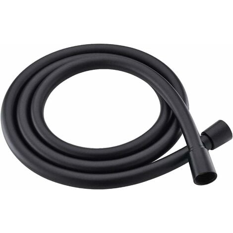 1.5m Flexible Matte Black PVC Shower Hose Bathroom Explosion-proof Pipe 