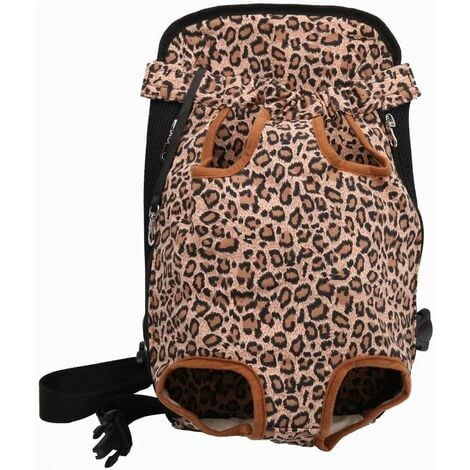 Leopard print shop dog carrier