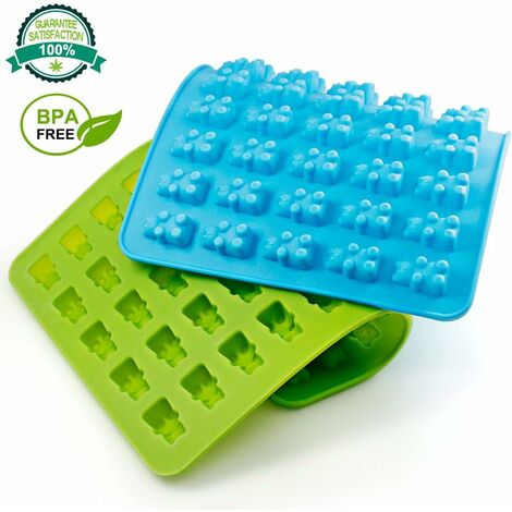 1pc Gummy Bear Mold Trays with Dropper, Fun Making Gummy Bears with Non  Stick Silicone Candy Molds, Perfect Silicone Molds for Gummy Bear Candy