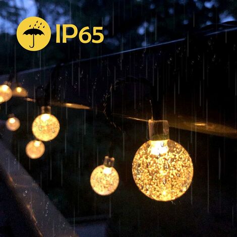 Cheap Waterproof String Lights Crystal Crackle Ball Lights Indoor Outdoor  Led Decorative Lights