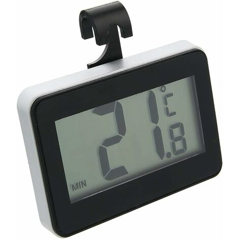 Fridge Thermometer, Digital Mini Lcd Fridge Freezer Thermometer, Temperature  Range -50~70 With Hook, Max Min Recording, Easy To Read Lcd Display, / Co