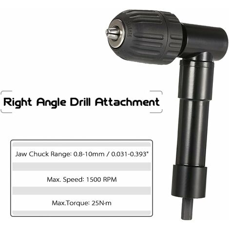 Aluminum Head Right Angle Bend Extension Chuck 90 Degree Drill